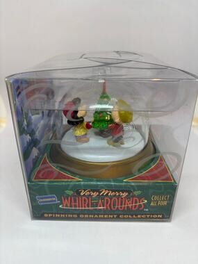 Very Merry Whirlarounds Spinning Christmas Ornament Blockbuster Release 1999